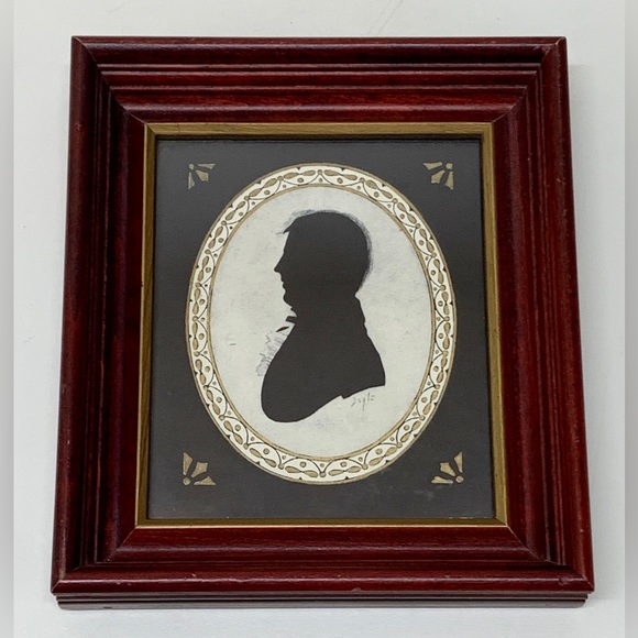 Kindel Framed Antique William Doyle Signed Silhouette Victorian Gentleman - Picture 12 of 16